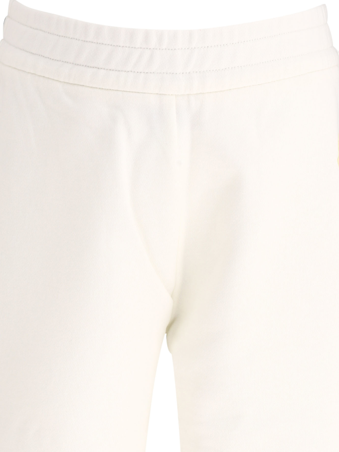 MONCLER ENFANT White Shorts with side bands